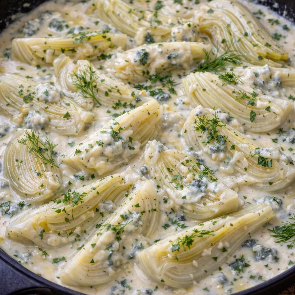Fenchel mit Gorgonzola