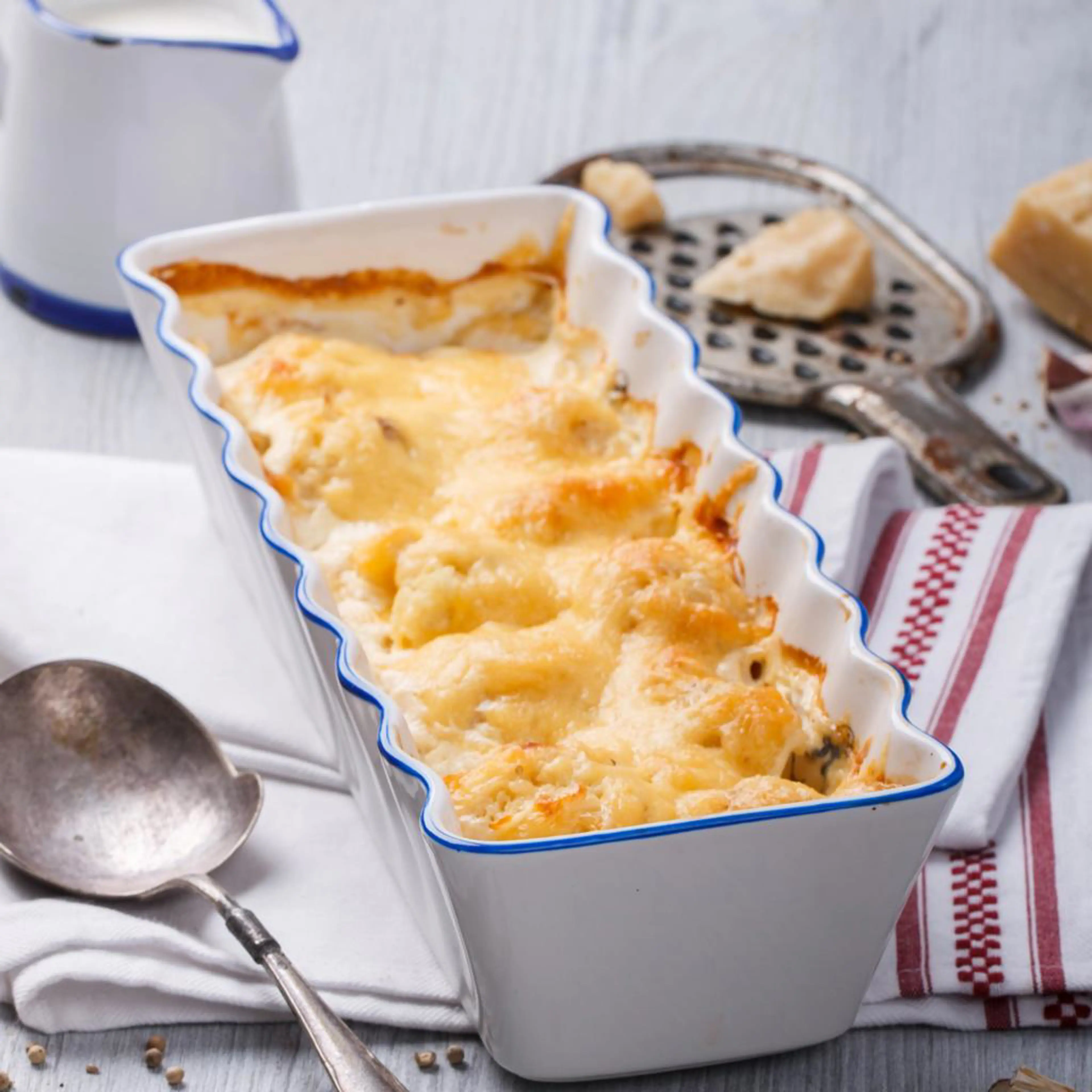 Fleurs de courgette gratinées