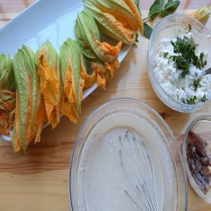 زهور القرع المحشوة