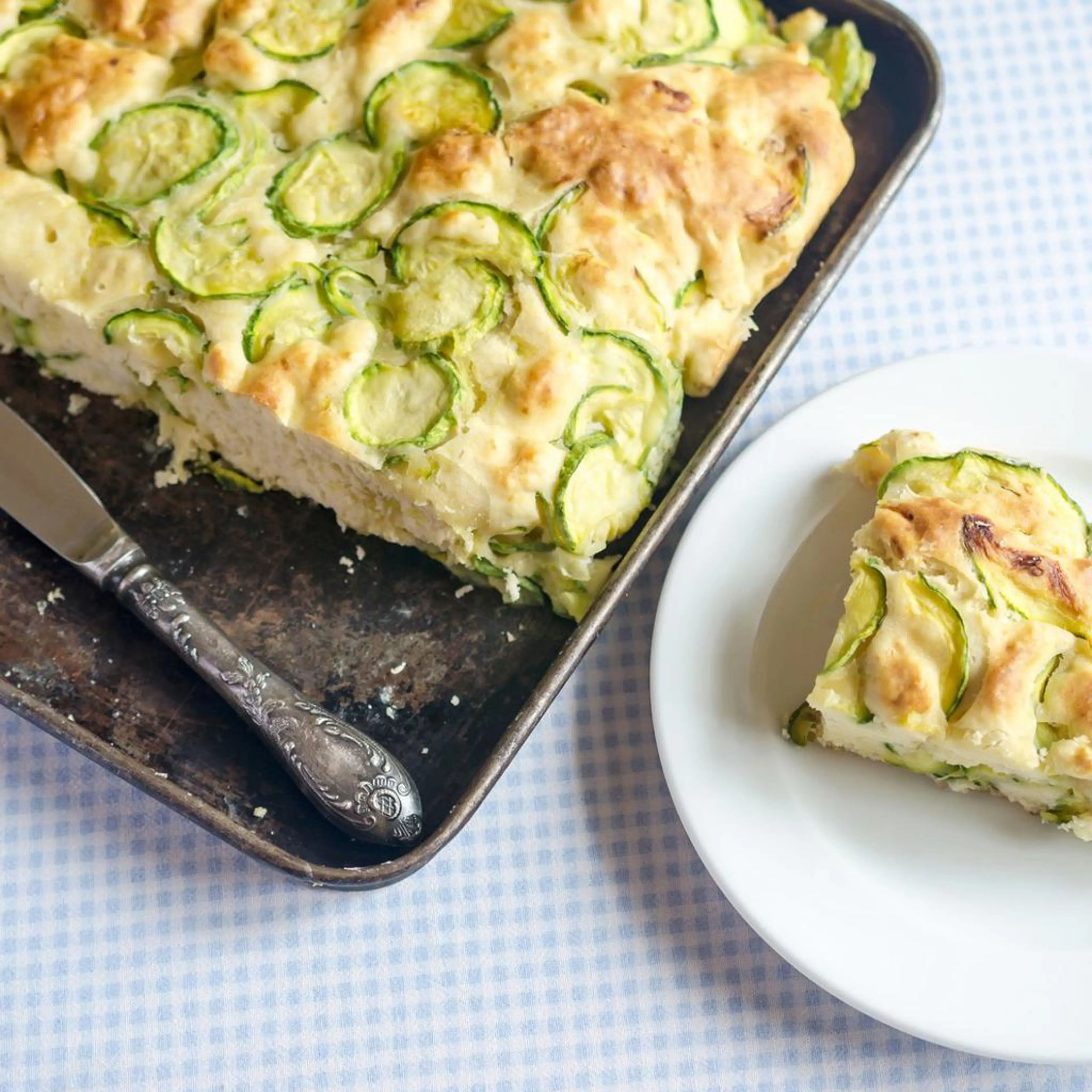 Kabaklı focaccia